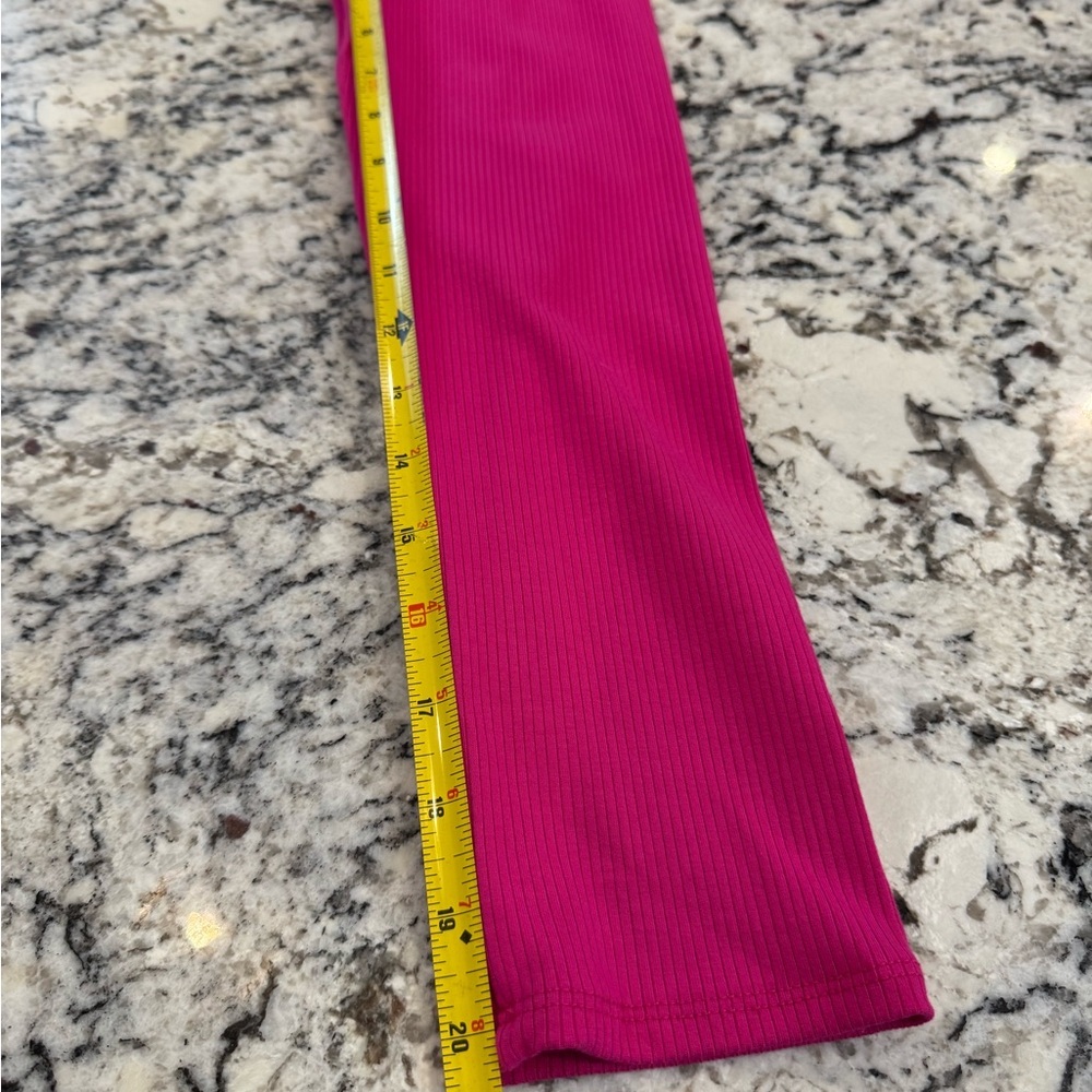 Lulus Hot Pink Ribbed Top XL NWT | Bustier Style Long Sleeve - Picture 9 of 9